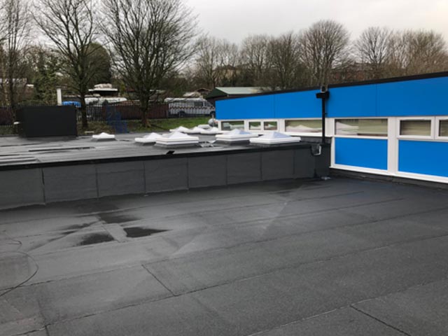 Alice Ingham Primary School, Rochdale after roofing works by K Pendlebury & Sons