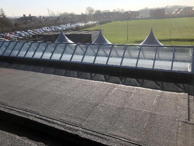 Brine Leas Academy, Nantwich after roofing works by K Pendlebury & Sons