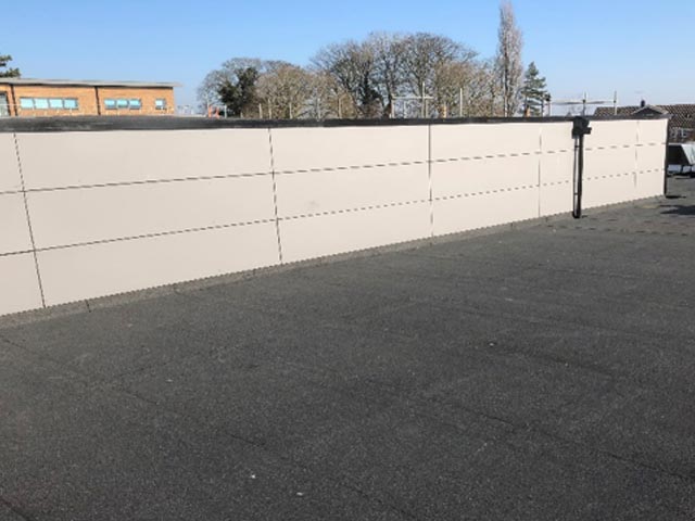 Brine Leas Academy, Nantwich after roofing works by K Pendlebury & Sons