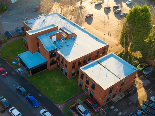 Chorlton Health Centre, Manchester after roofing works by K Pendlebury & Sons