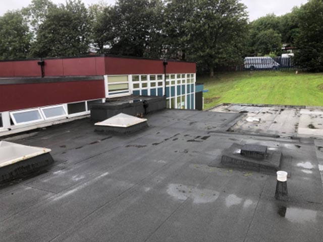 Alice Ingham Primary School, Rochdale before roofing works
