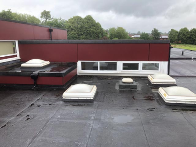 Alice Ingham Primary School, Rochdale before roofing works