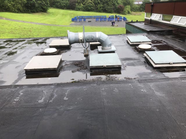 Alice Ingham Primary School, Rochdale before roofing works
