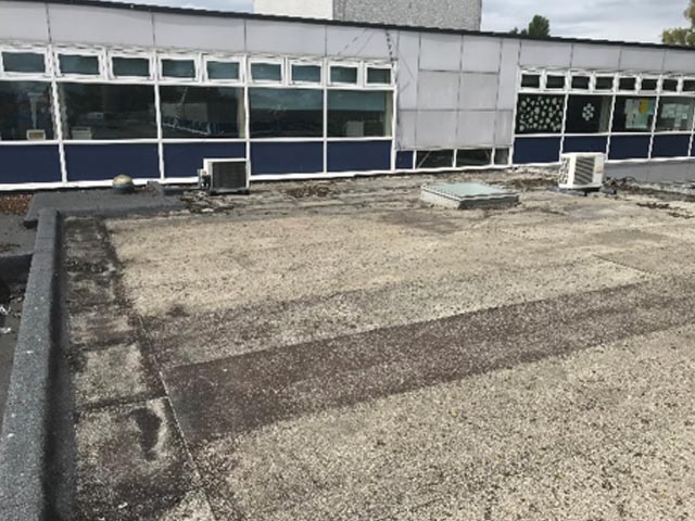 Brine Leas Academy, Nantwich before roofing works