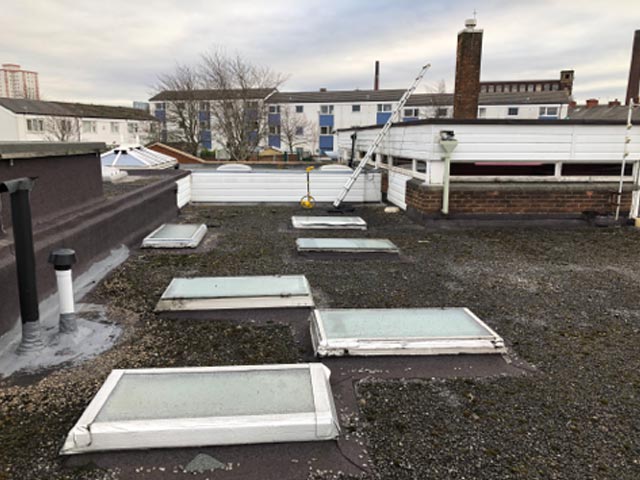Christ Church Primary School, Chadderton before roofing works