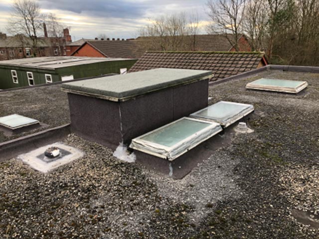 Christ Church Primary School, Chadderton before roofing works
