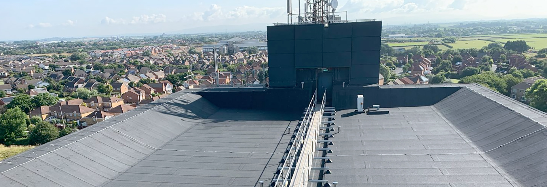 Commercial flat roof installed by K Pendlebury & Sons